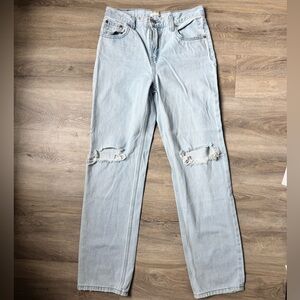 Levi's Low-rise Light Blue Straight Leg Jeans